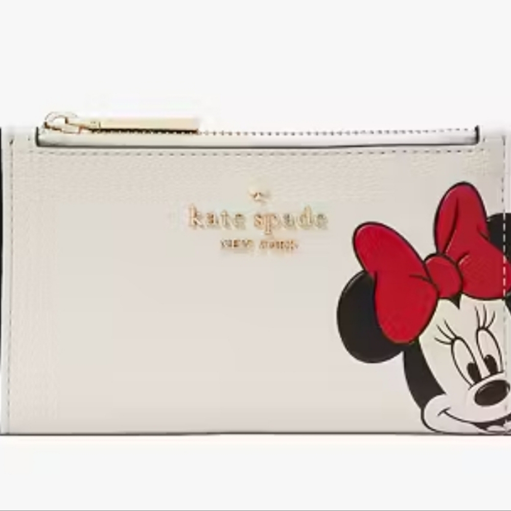 Kate Spade New York X Disney Minnie Small Slim Bifold Wallet